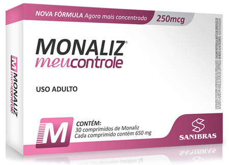 Kit 4X Monaliz Meu Controle 4X 30 Comprimidos Sanibrás - Sem Sabor